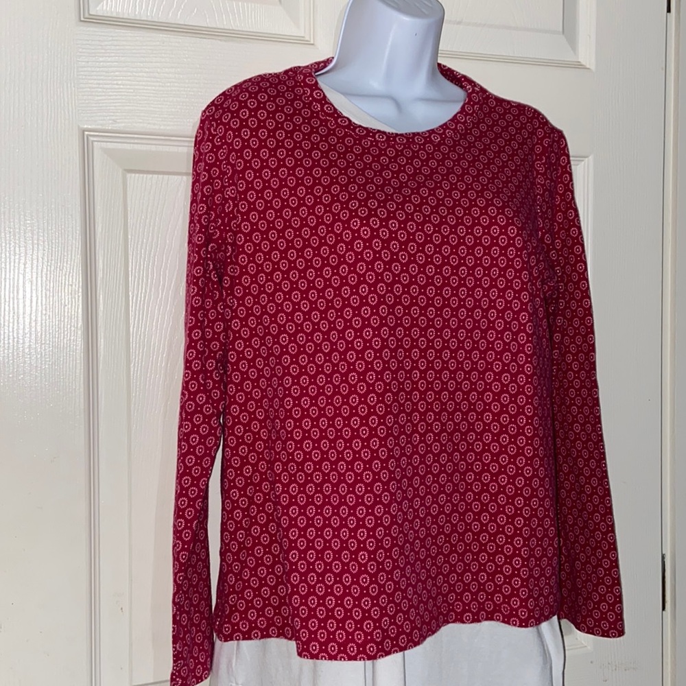 Lands’ End Cotton Knit Long-Sleeve T-Shirt